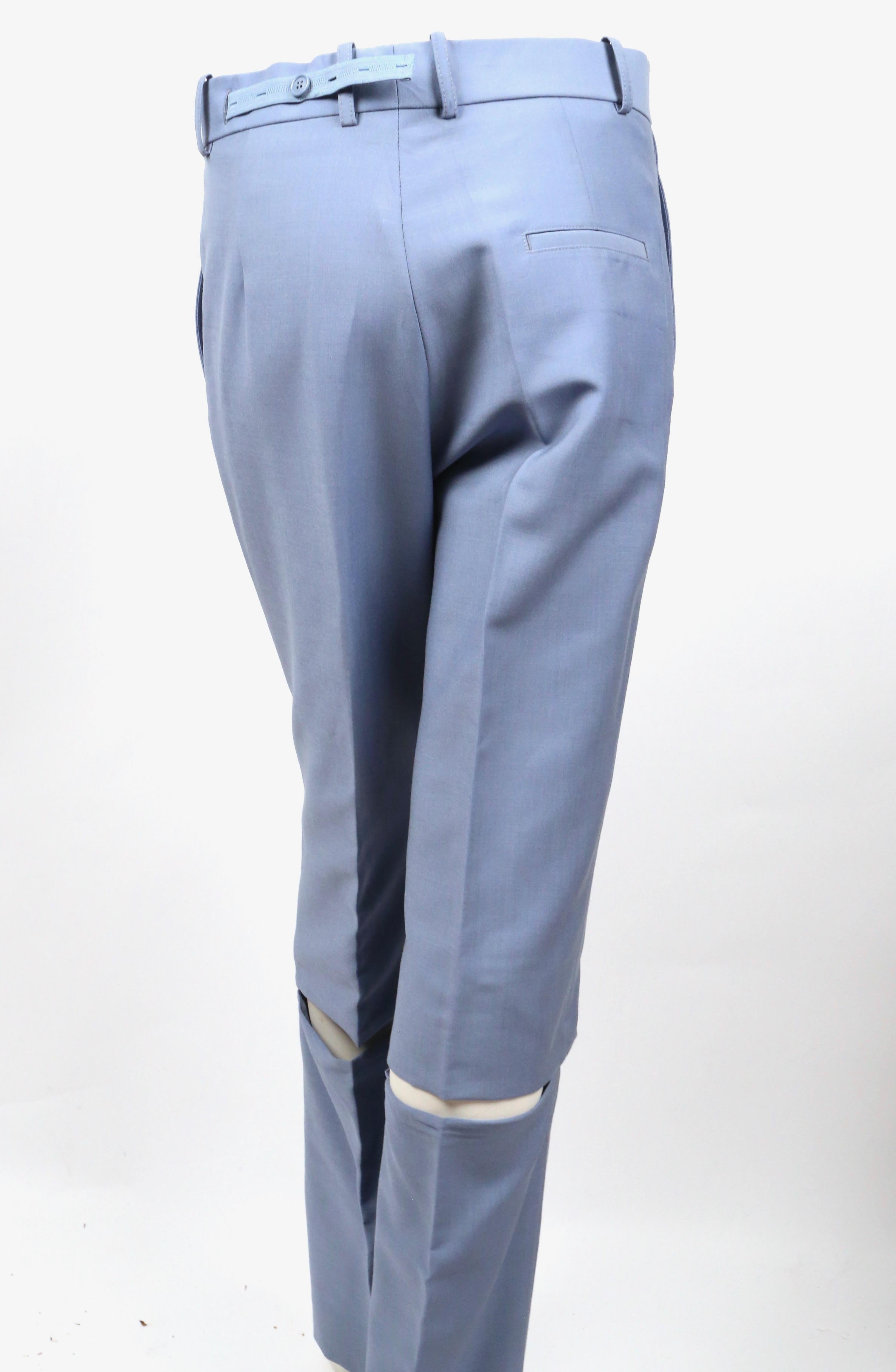 Femenino o masculino 2017 CELINE by PHOEBE PHILO pantalones de pasarela convertibles azules - nuevo