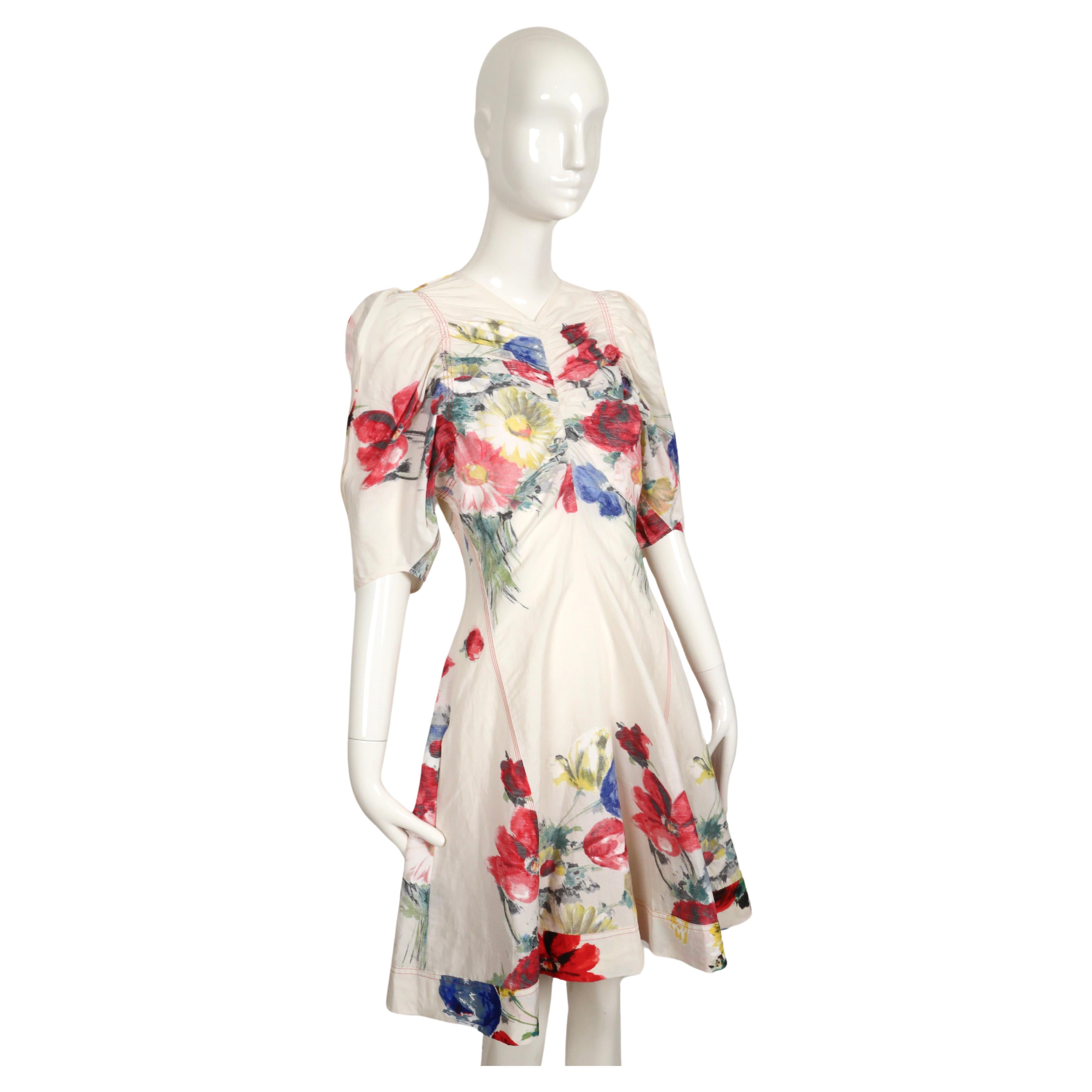 Women's or Men's 2017 Celine By Phoebe Philo floral jumpsuit dress For Sale