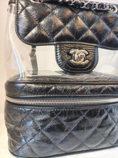 2017 Chanel Rucksack aus Kalbsleder und PVC im „Aquarium“-Design