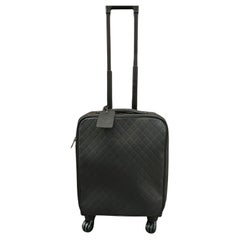 2017 Chanel Black Caviar Quilted Cabin Rolling Luggage