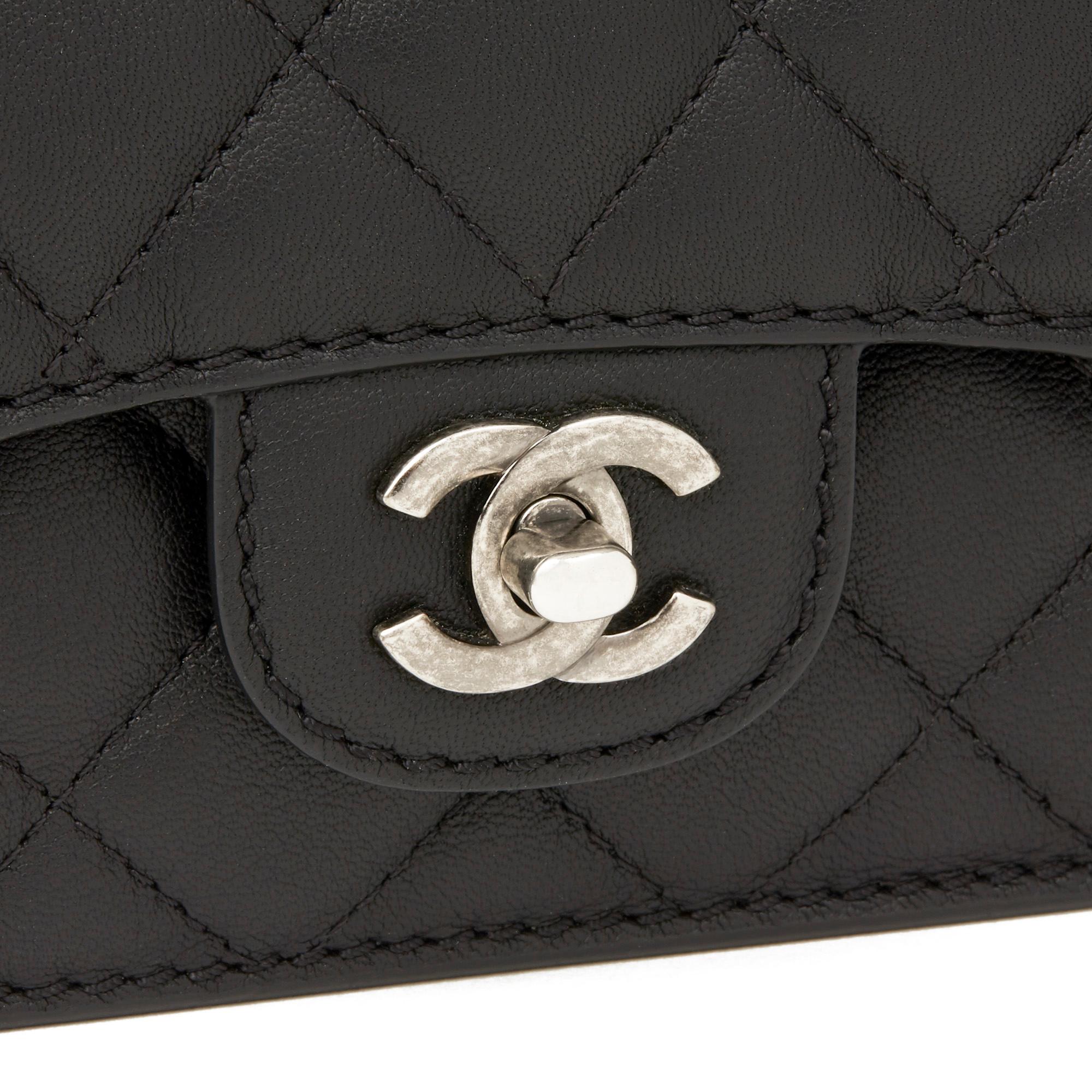 Women's 2017 Chanel Black Quilted Calfskin Leather Saddle Bag