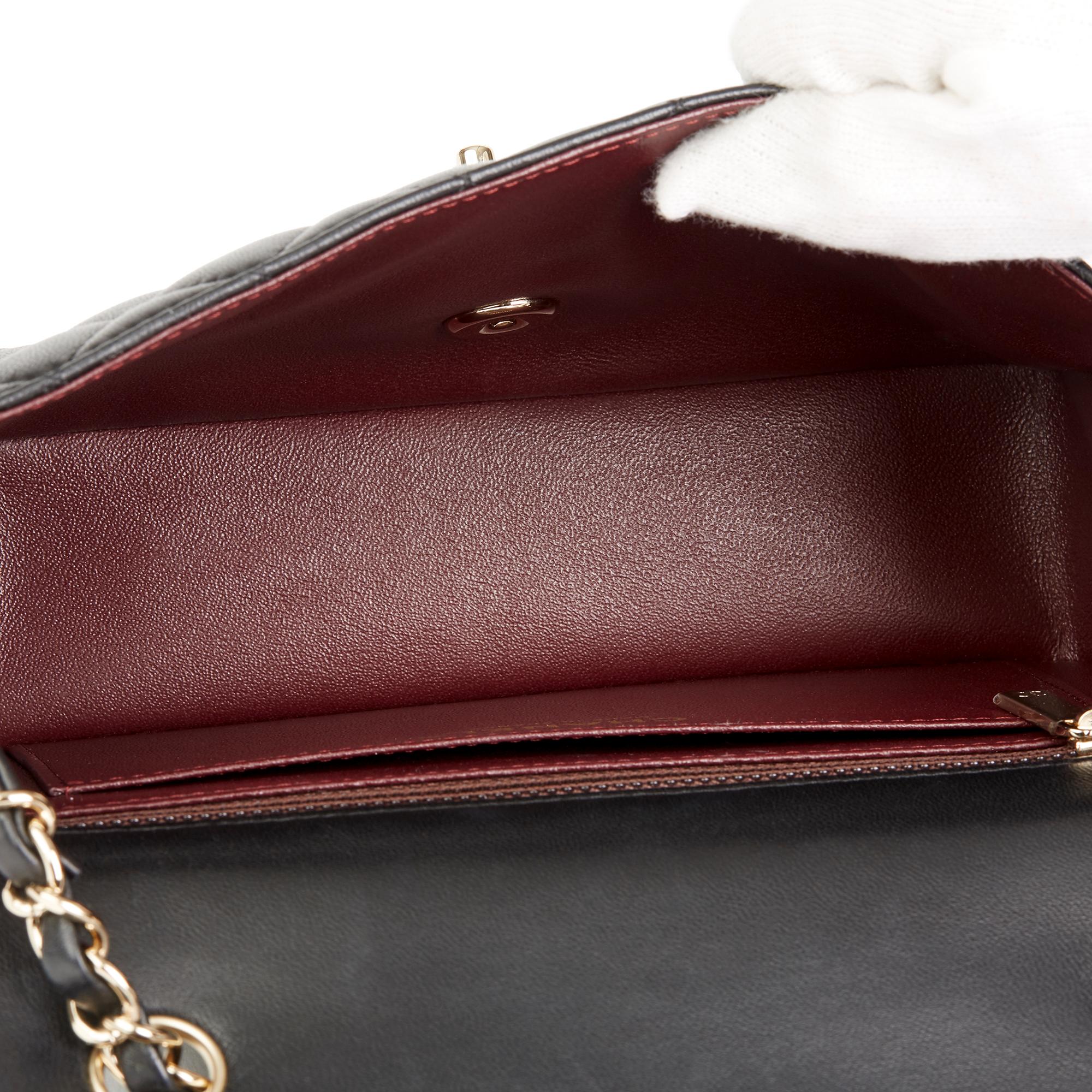 2017 Chanel Black Quilted Lambskin Rectangular Mini Flap Bag 6