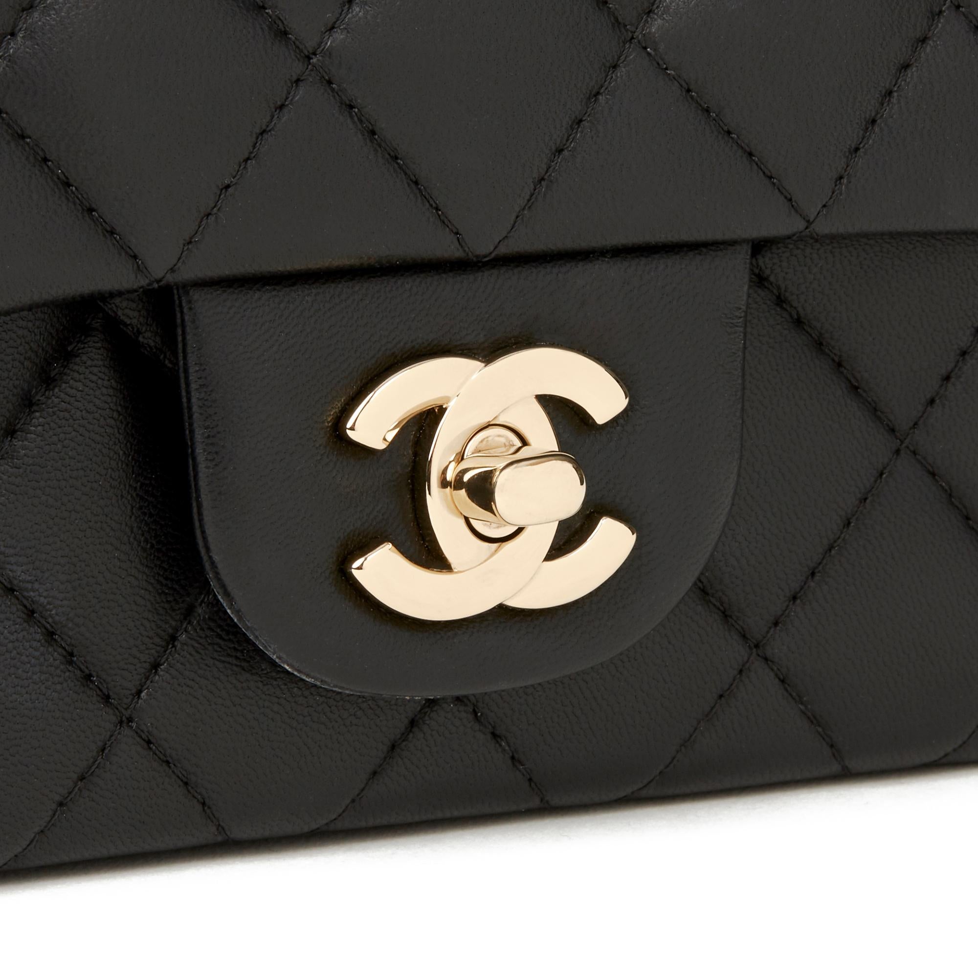2017 Chanel Black Quilted Lambskin Rectangular Mini Flap Bag 2