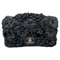 2017 Chanel Camelia Mini Borsa a Tracolla Nera