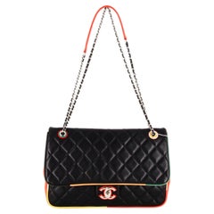 2017 Chanel Coco Cuba Tricolor Handbag Black