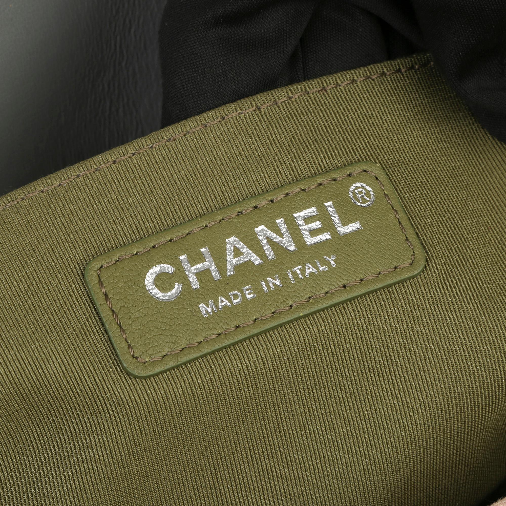 2017 Chanel Grey Quilted Lambskin Medium Le Boy Bag  1