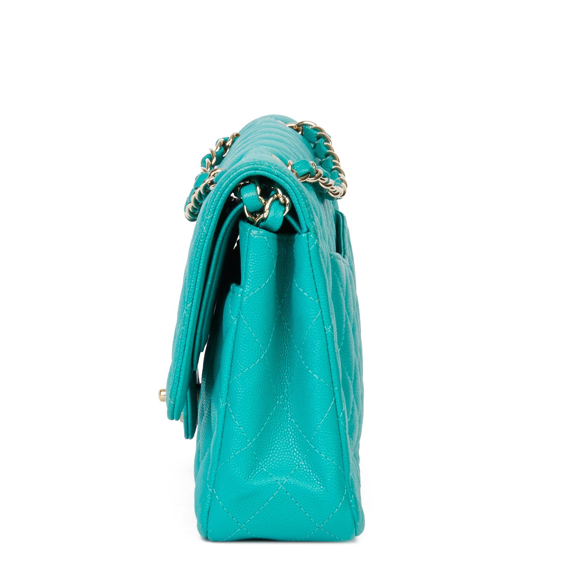 turquoise chanel bag