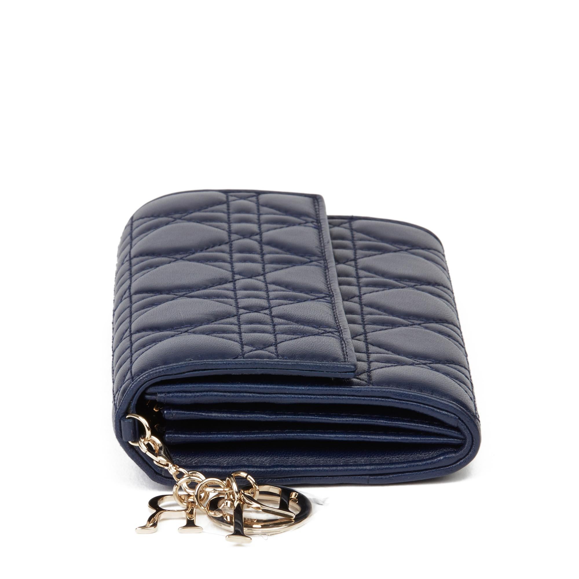 lady dior lambskin wallet