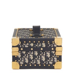 2017 Dior Blue Oblique Monogram Canvas & Calfskin Leather Jewellery Case