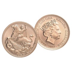 2017 Gibraltar 200th Anniversary Reverse Proof Gold Full Sovereign Coin