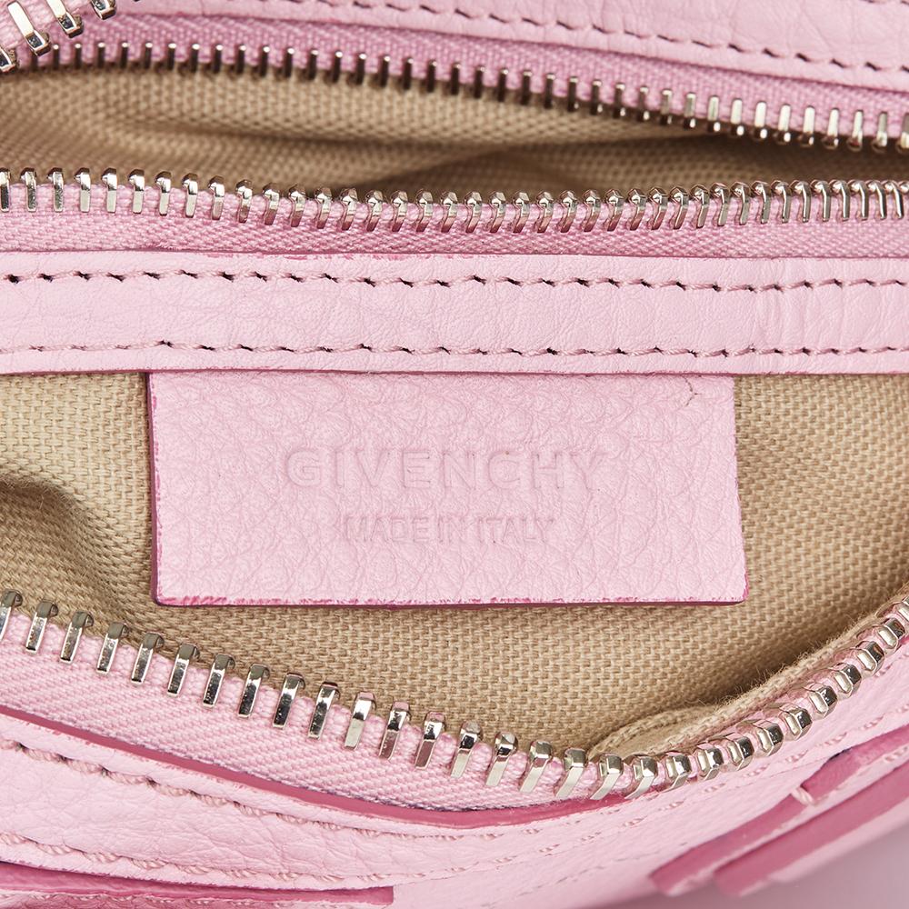 Women's 2017 Givenchy Pink Calfskin Leather Micro Nightingale