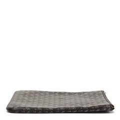 2017 Goyard Black Chevron Monogram Coated Canvas Senat MM