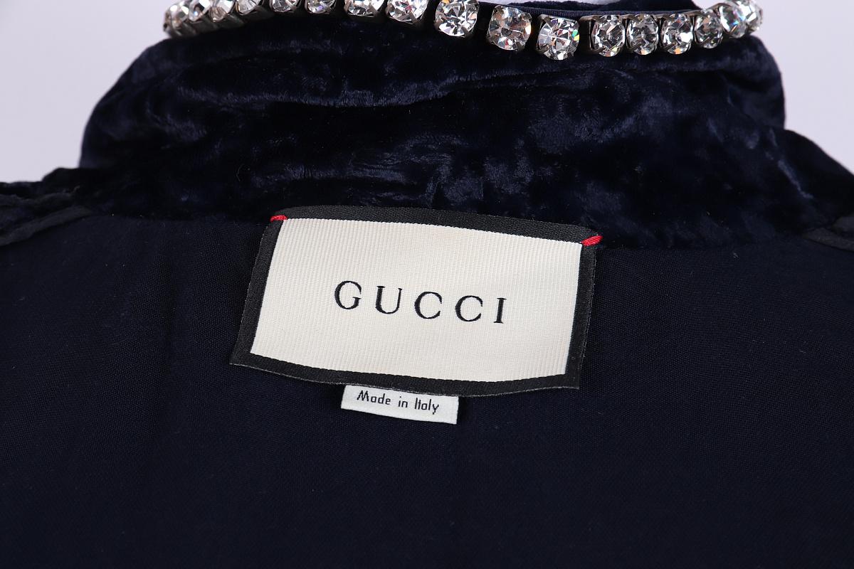 2017 Gucci - Veste en velours ajustée en vente 7