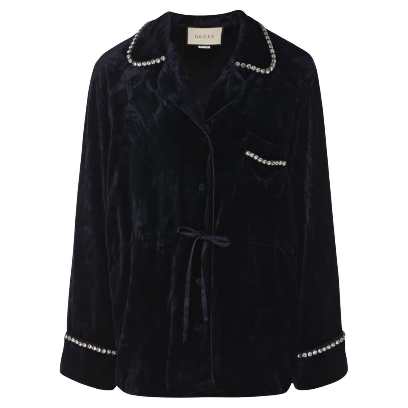 2017 Gucci - Veste en velours ajustée en vente