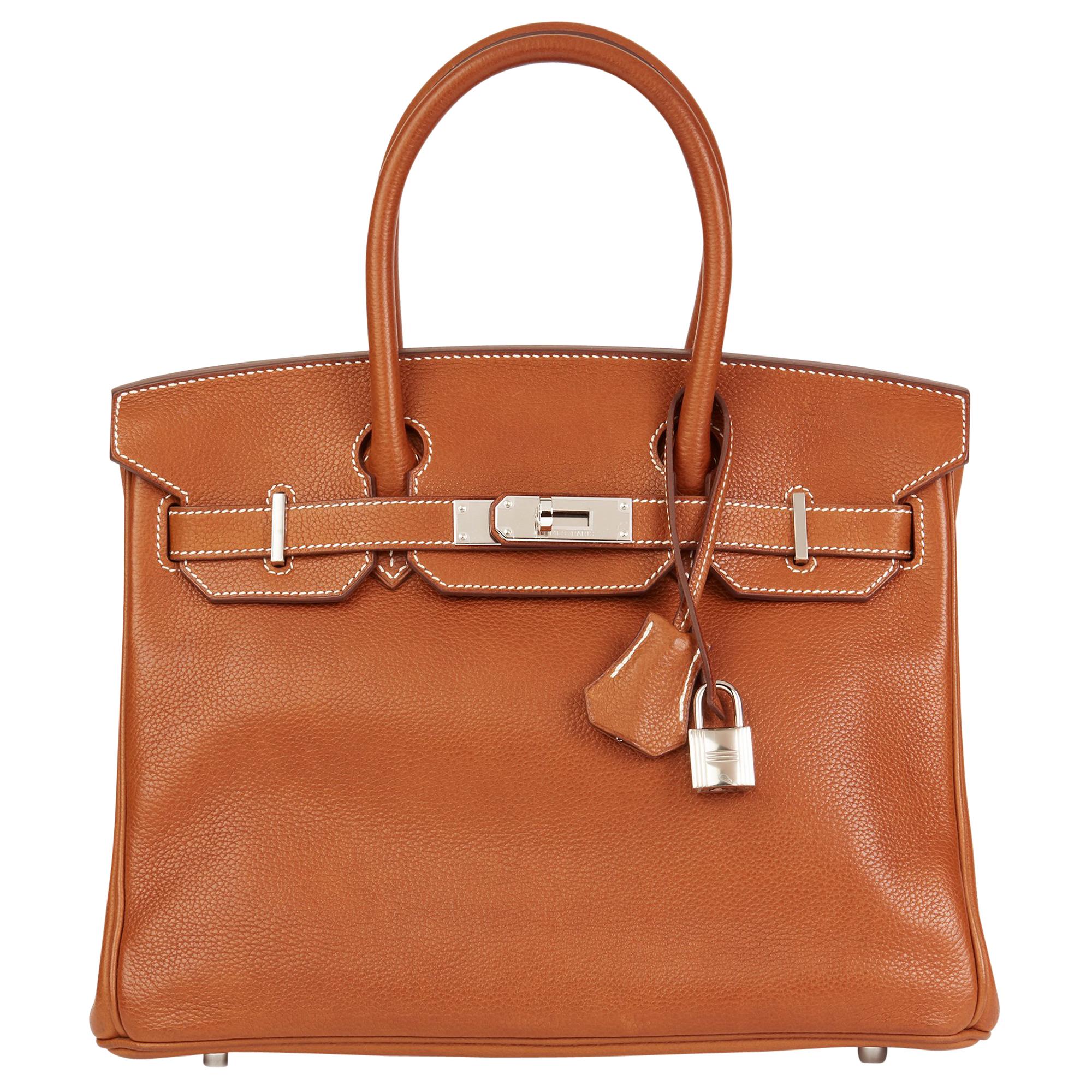2017 Hermes Barenia Faubourg Leather Birkin 30cm