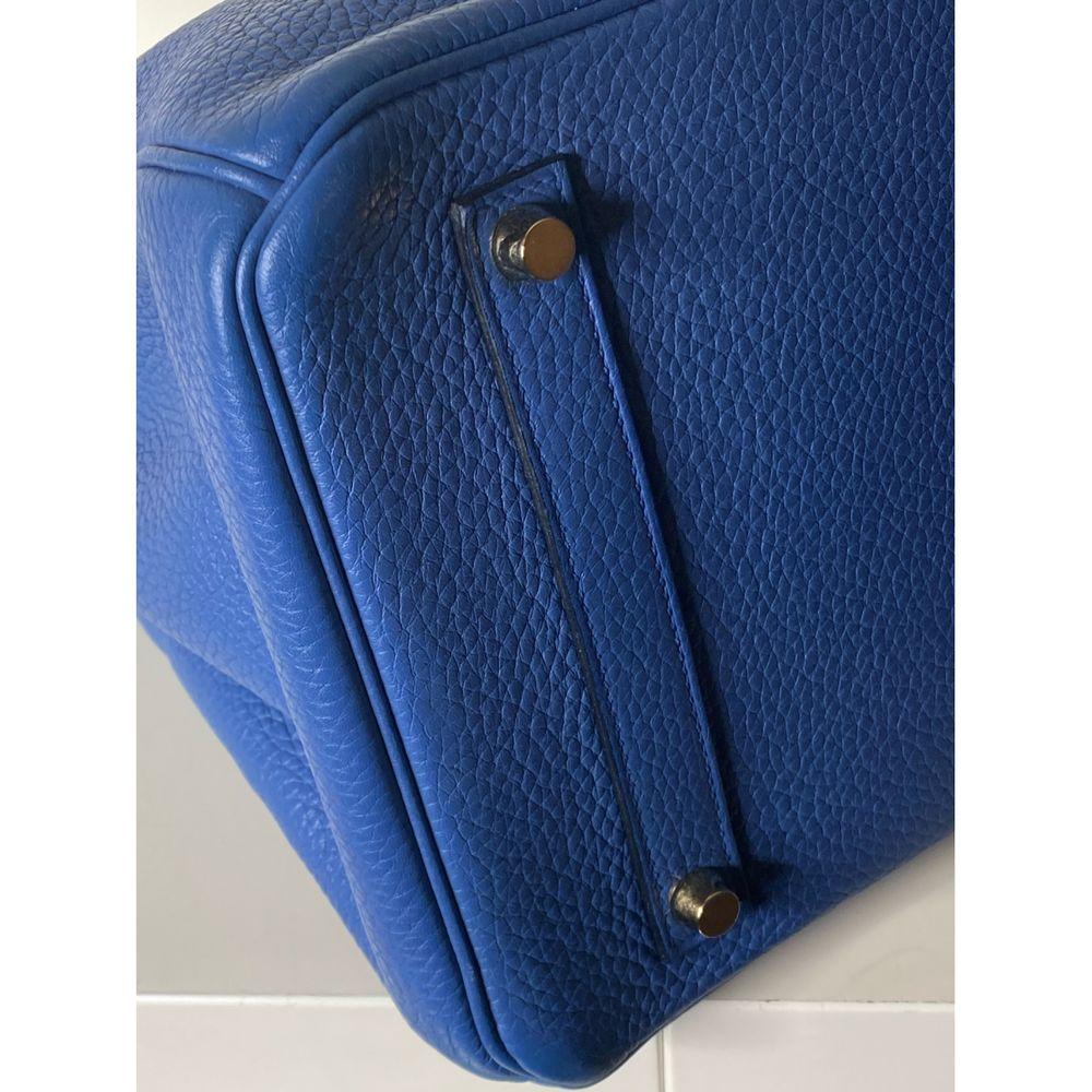 2017 Hermès Birkin 35 Agathe blue In Good Condition In Capri, IT