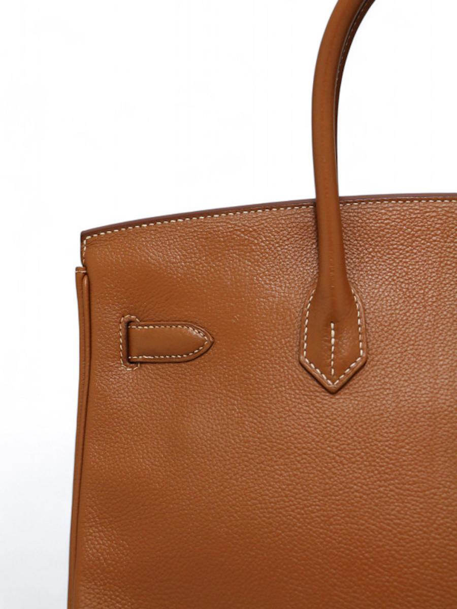 2017 Hermès Birkin 35 oro Barénia Faubourg en venta 6