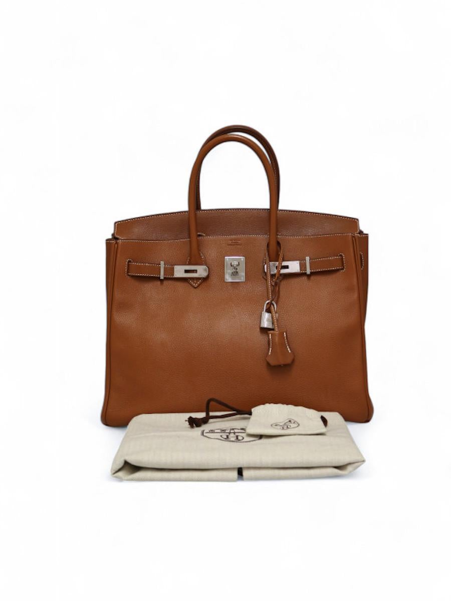 2017 Hermès Birkin 35 oro Barénia Faubourg en venta 1