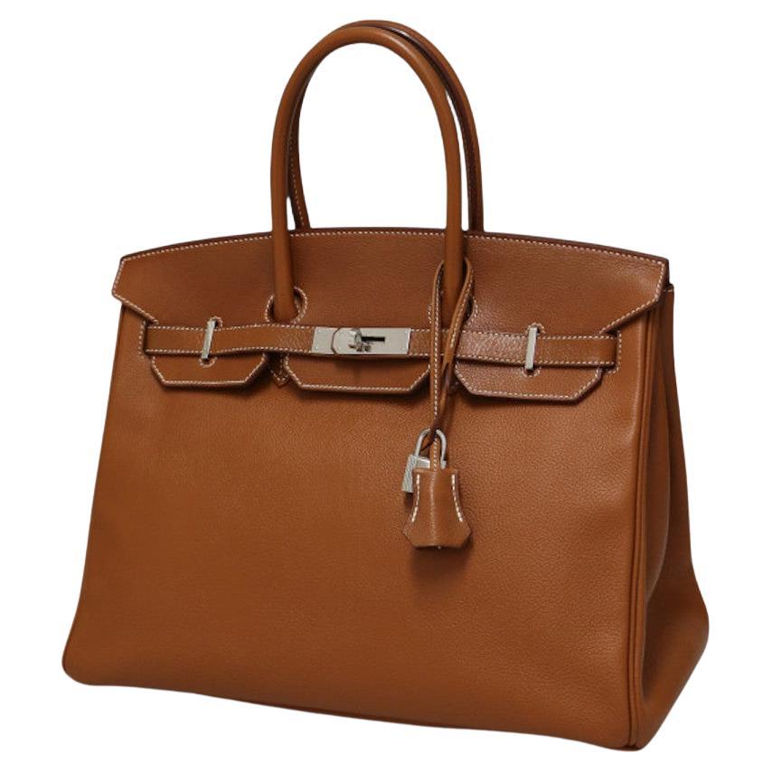 2017 Hermès Birkin 35 oro Barénia Faubourg en venta