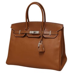 2017 Hermès Birkin 35 gold Barénia Faubourg