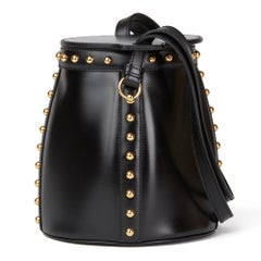 2017 Hermès Black Box Kalbsleder Clouté Farming Bucket Bag