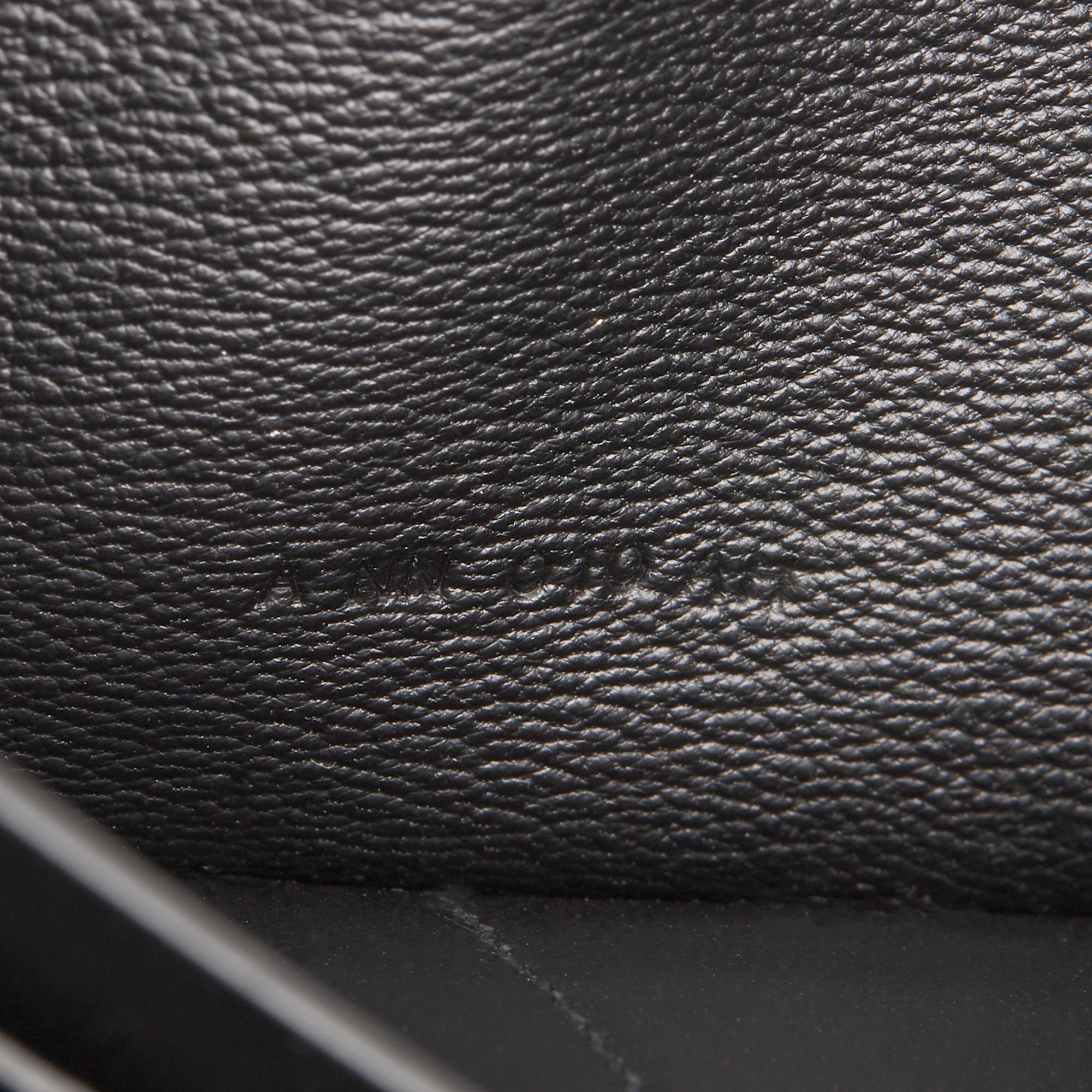 2017 Hermès Black Matte Mississippiensis Alligator Leather Kelly Long Wallet 4