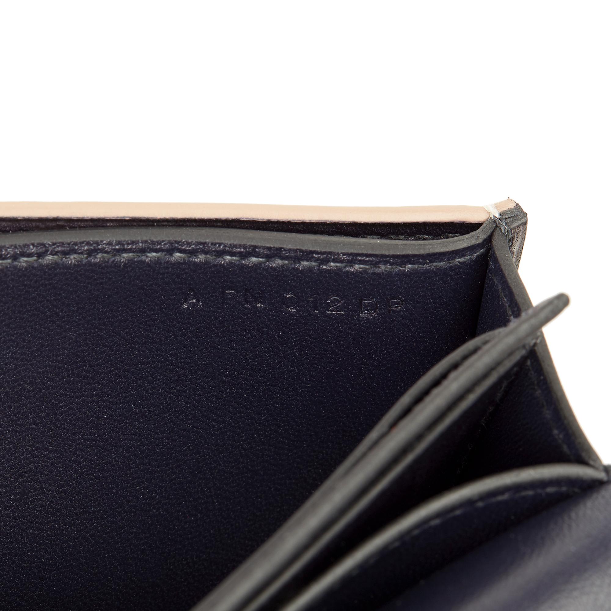 2017 Hermès Bleu Evergrain Leather & Lez Lisse Lizard Portefeuille Passant Long 3