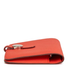 2017 Hermes Capucine Evercolor Leather Dogon Compact Wallet