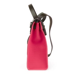 2017 Hermès Khaki Hunter Cowhide & Rose Extreme Officer Canvas Herbag Zip 31