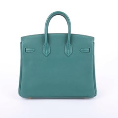 2017 Hermès Malachite Togo Retourne Birkin 25 GHW