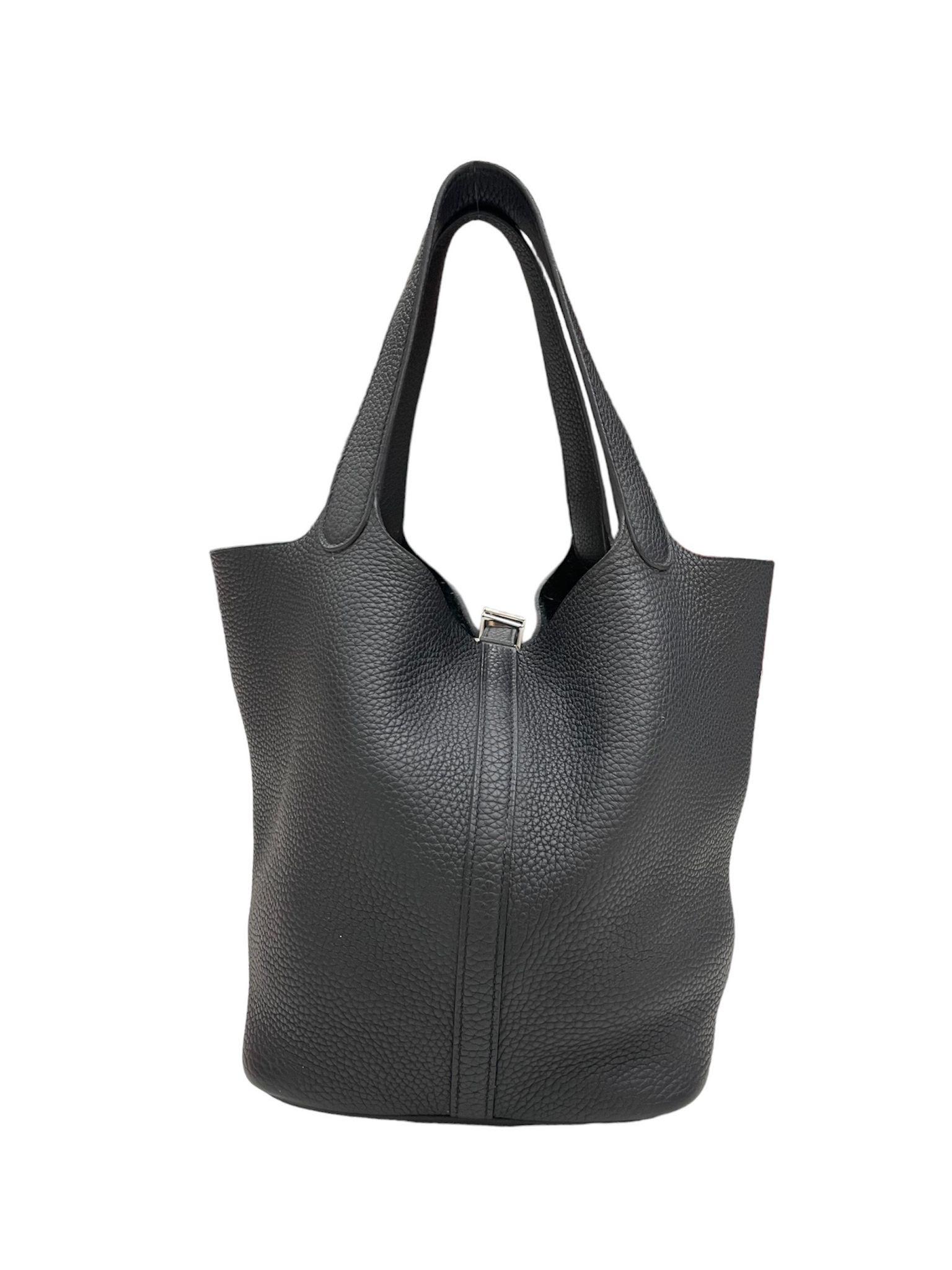 2017 Hermès Picotin Lock 22 Clemence Leather Top Handle Bag 2