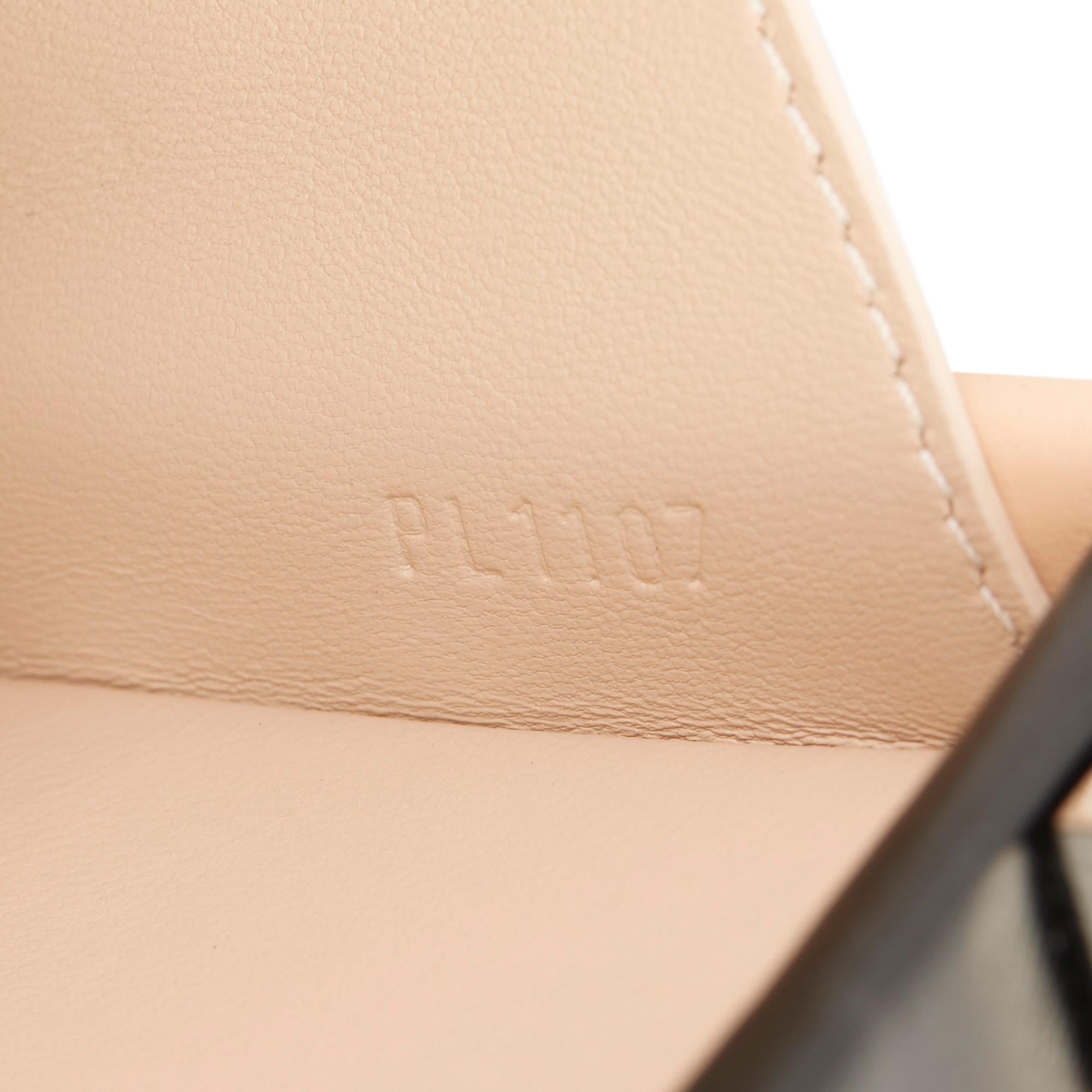 2017 Louis Vuitton Beige & Black Smooth Calfskin Leather Temple Petite Malle 5