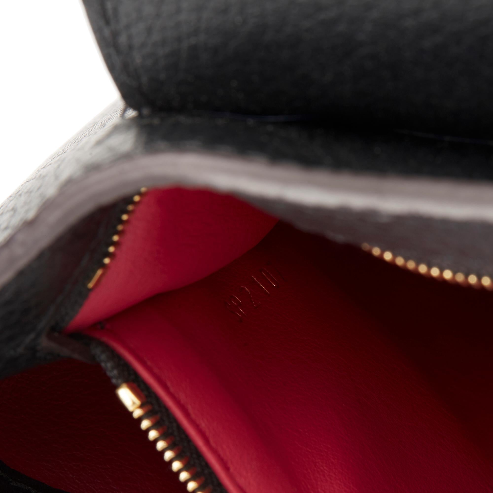 2017 Louis Vuitton Black Taurillon Calfskin Leather Capucine BB 6