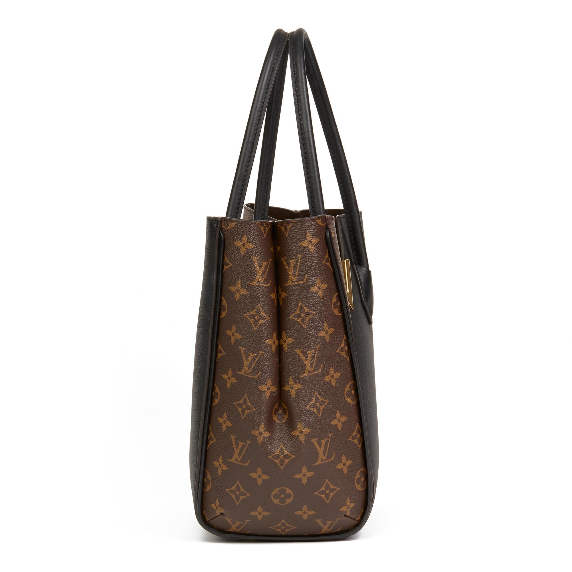 LOUIS VUITTON
Brown Monogram Coated Canvas & Black Calfskin Leather Kimono MM

Reference: HB2514
Serial Number: DU0127
Age (Circa): 2017
Accompanied By: Louis Vuitton Dust Bag, Care Booklet, Invoice
Authenticity Details: Date Stamp (Made in