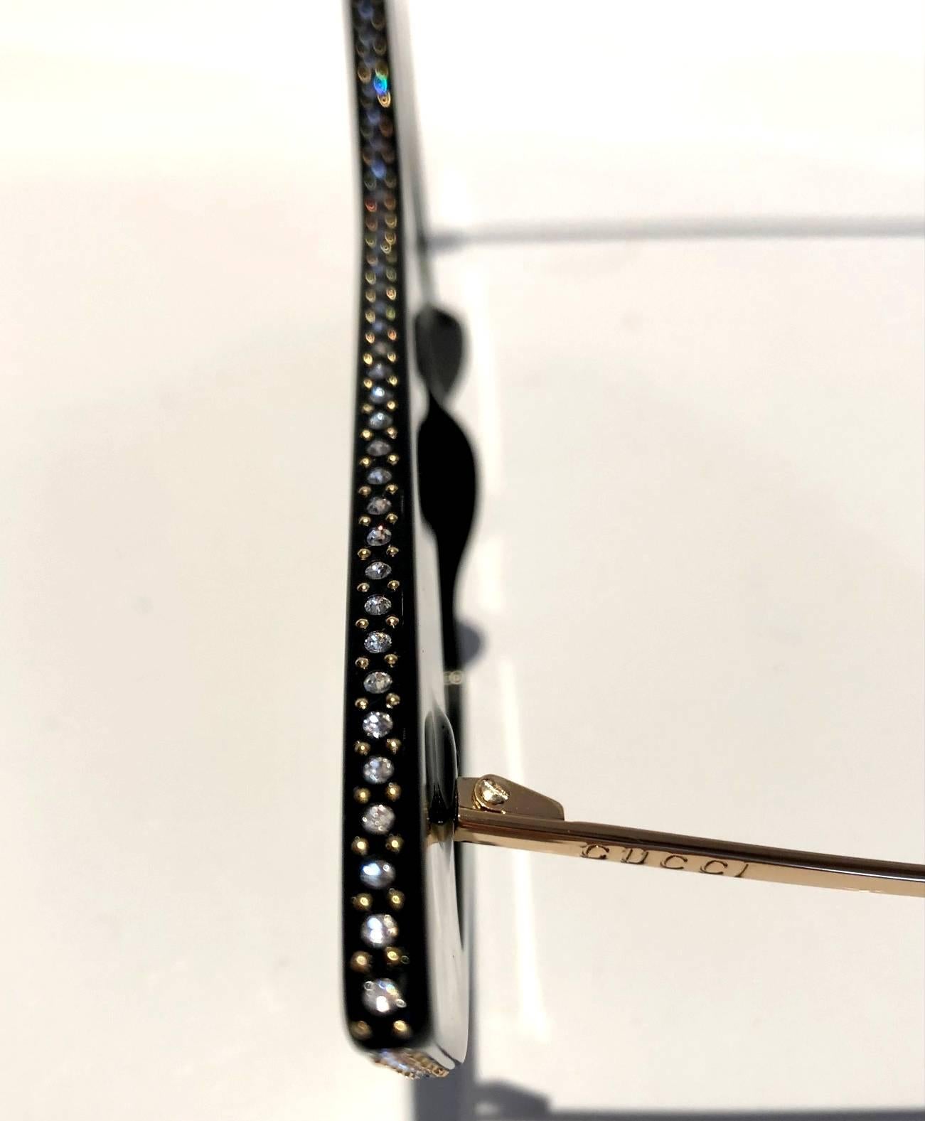 Women's or Men's 2017 Runway Gucci Hollywood Cat-Eye Oversized Sunglasses GG0430S