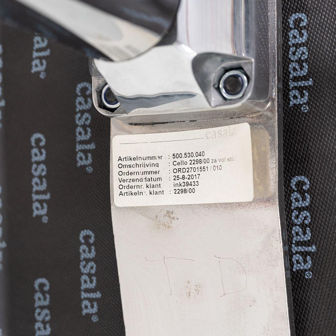 2017 Sigurd Rothe für Casala Cello Schreibtischstühle aus schwarzem Stoff und verchromtem Stahl im Angebot 4