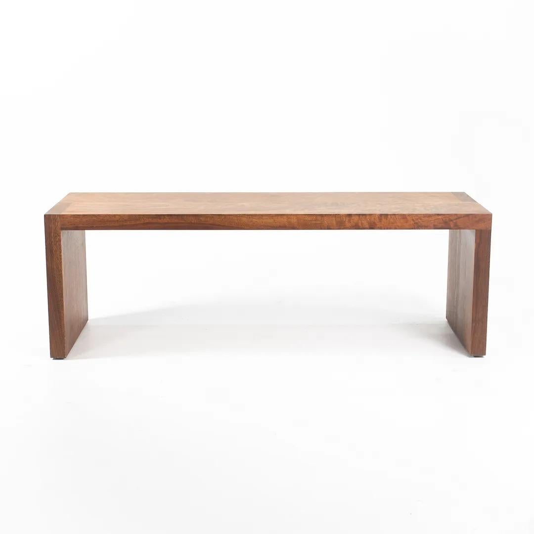 2018 Axel Bench in Black Walnut by Tyler Hayes for BDDW 2x Available In Good Condition For Sale In Philadelphia, PA