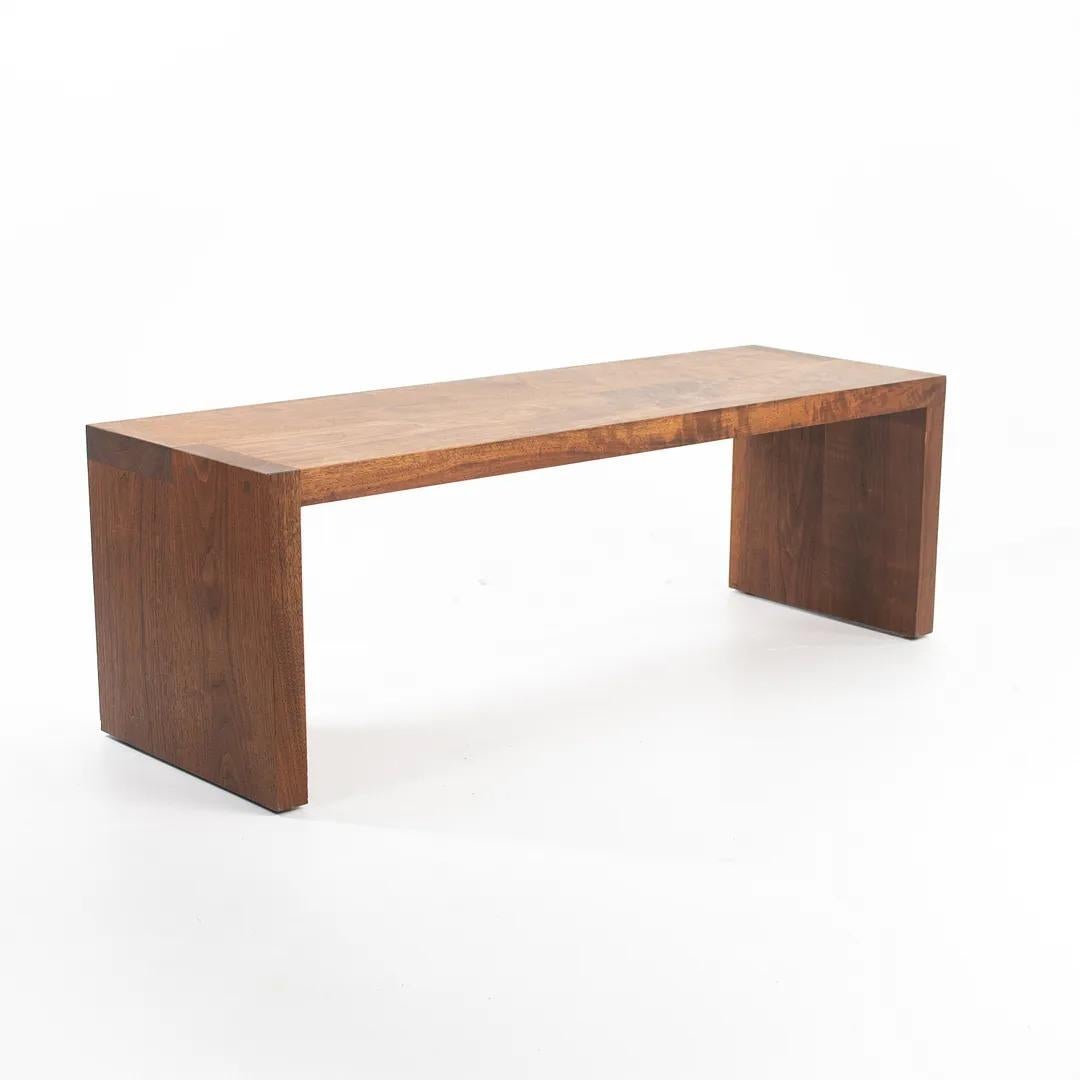 Contemporary 2018 Axel Bench in Black Walnut by Tyler Hayes for BDDW 2x Available For Sale