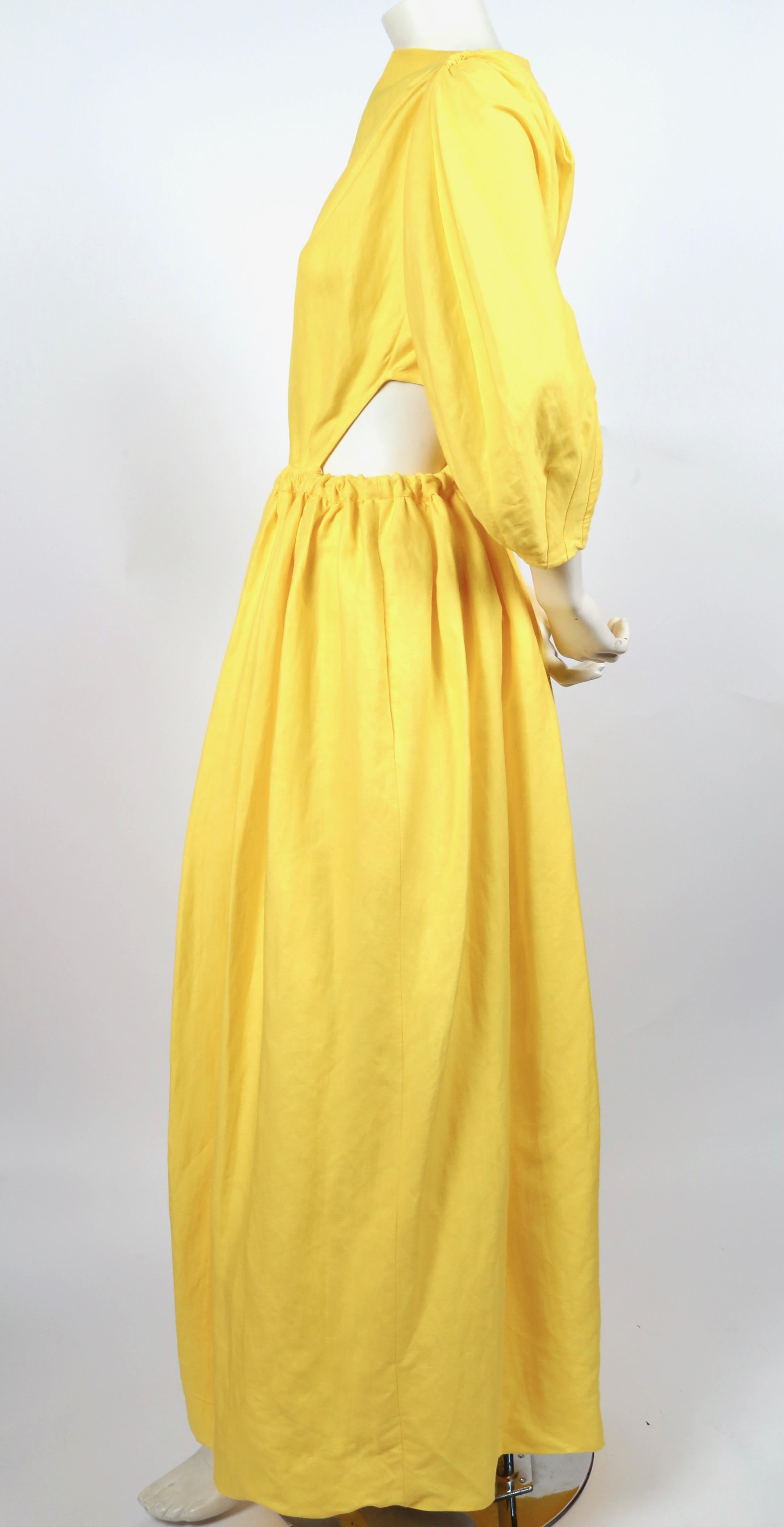 phoebe philo celine yellow dress