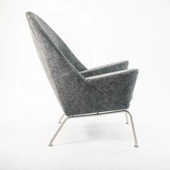 2018 CH468 Oculus Lounge Chair by Hans Wegner for Carl Hansen in Grey Fabric