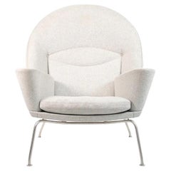 2018 CH468 Oculus Lounge Chair by Hans Wegner for Carl Hansen in Melange Fabric
