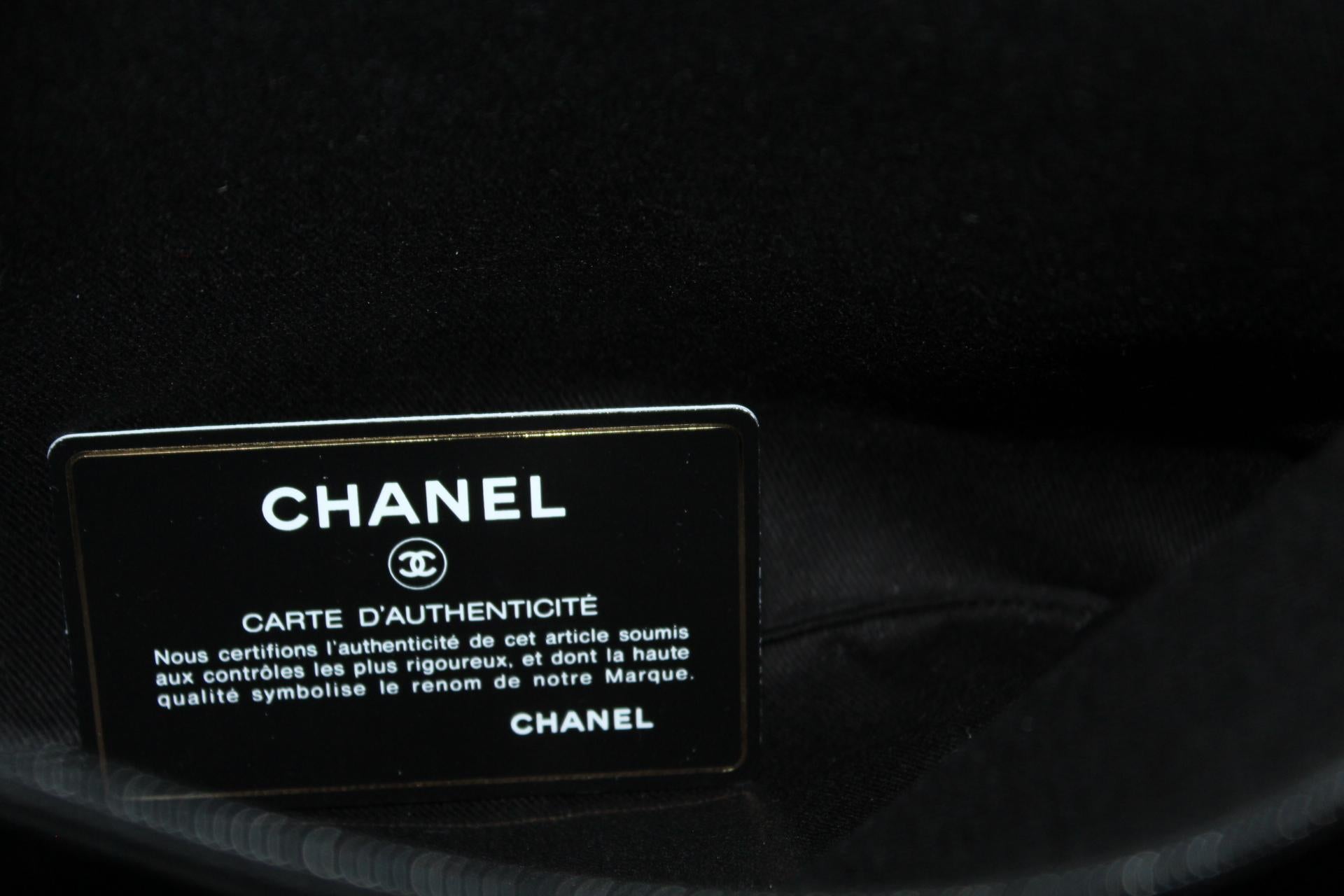 2018 Chanel Black Leather Big Shopping Bag 7