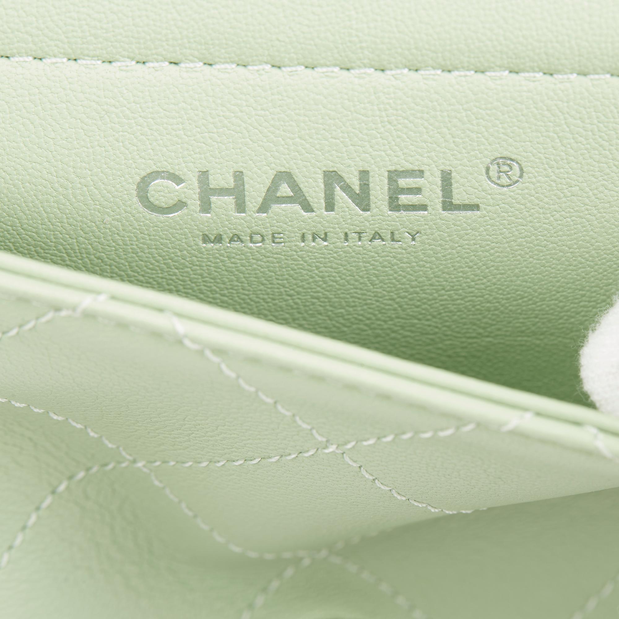 Women's 2018 Chanel Green, Blue, Pink Lambskin & PVC Large Naked Shopping Tote
