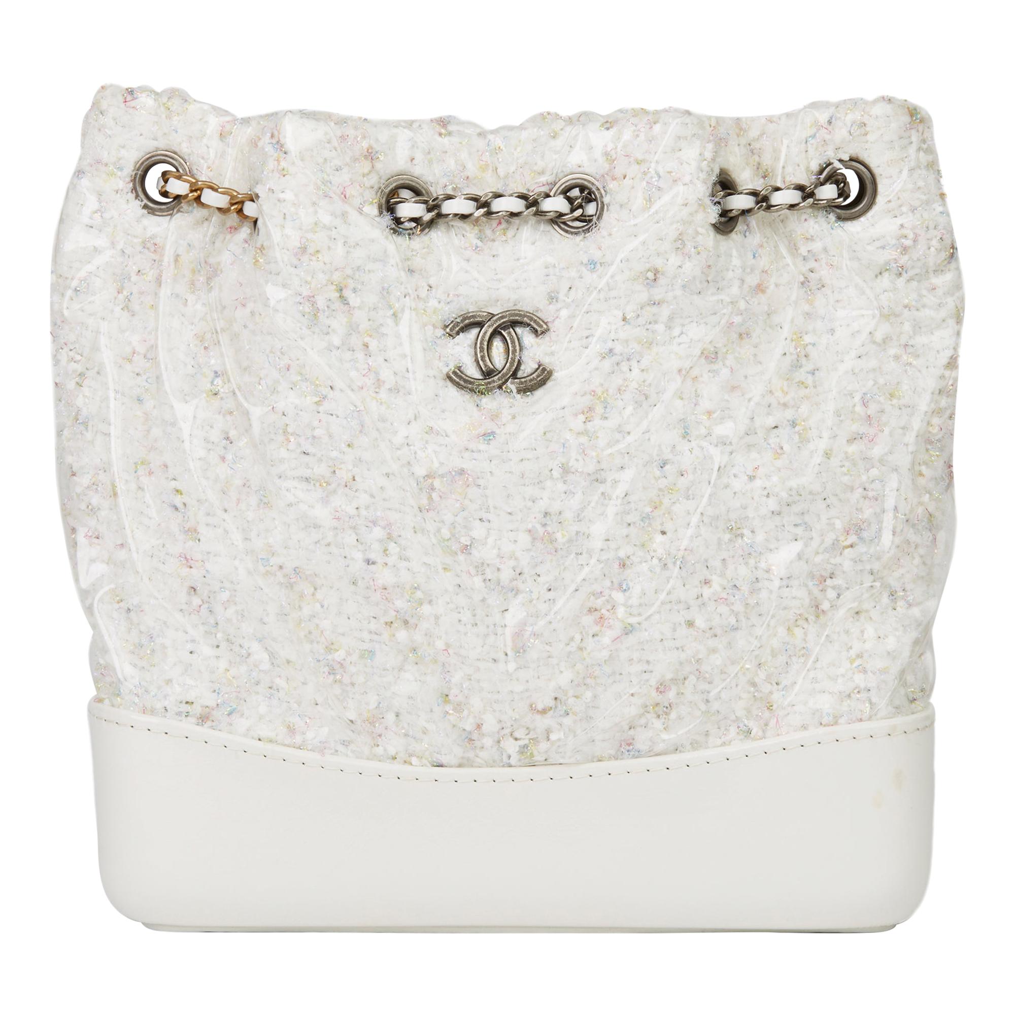 tweed chanel backpack