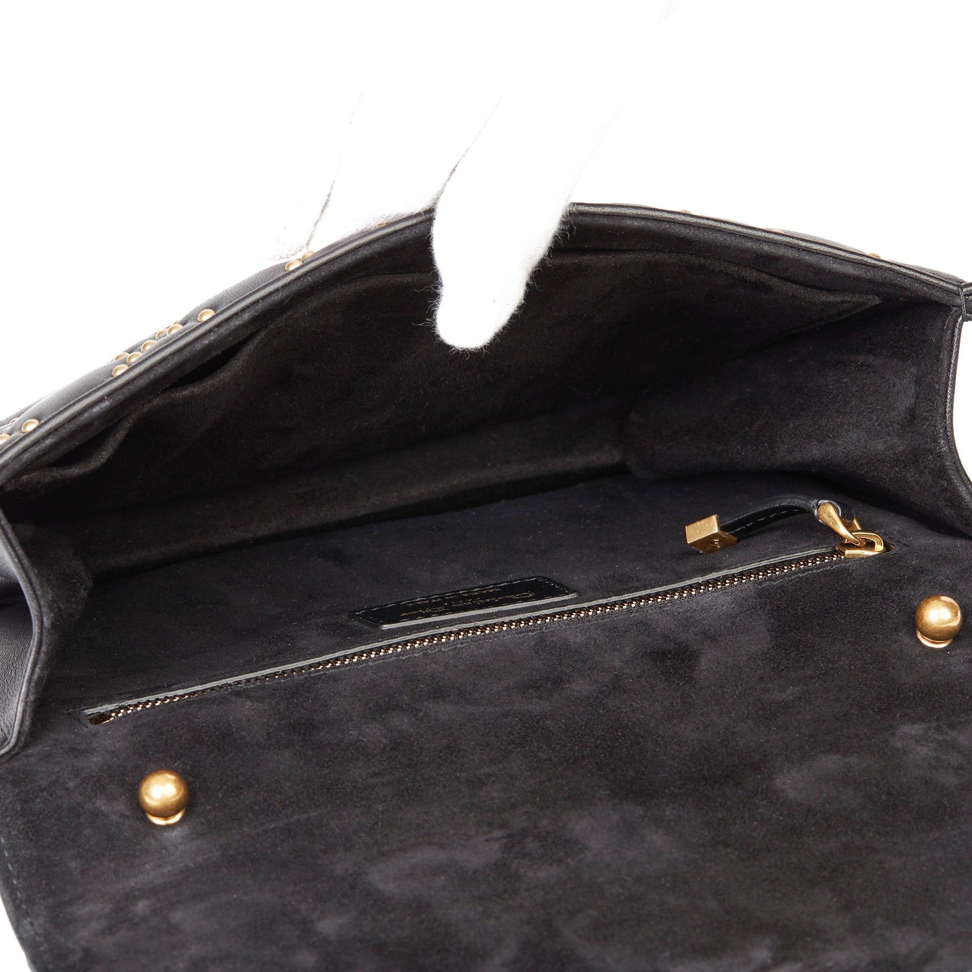 2018 Christian Dior Black Studded Lambskin Dioraddict Flap Bag 6