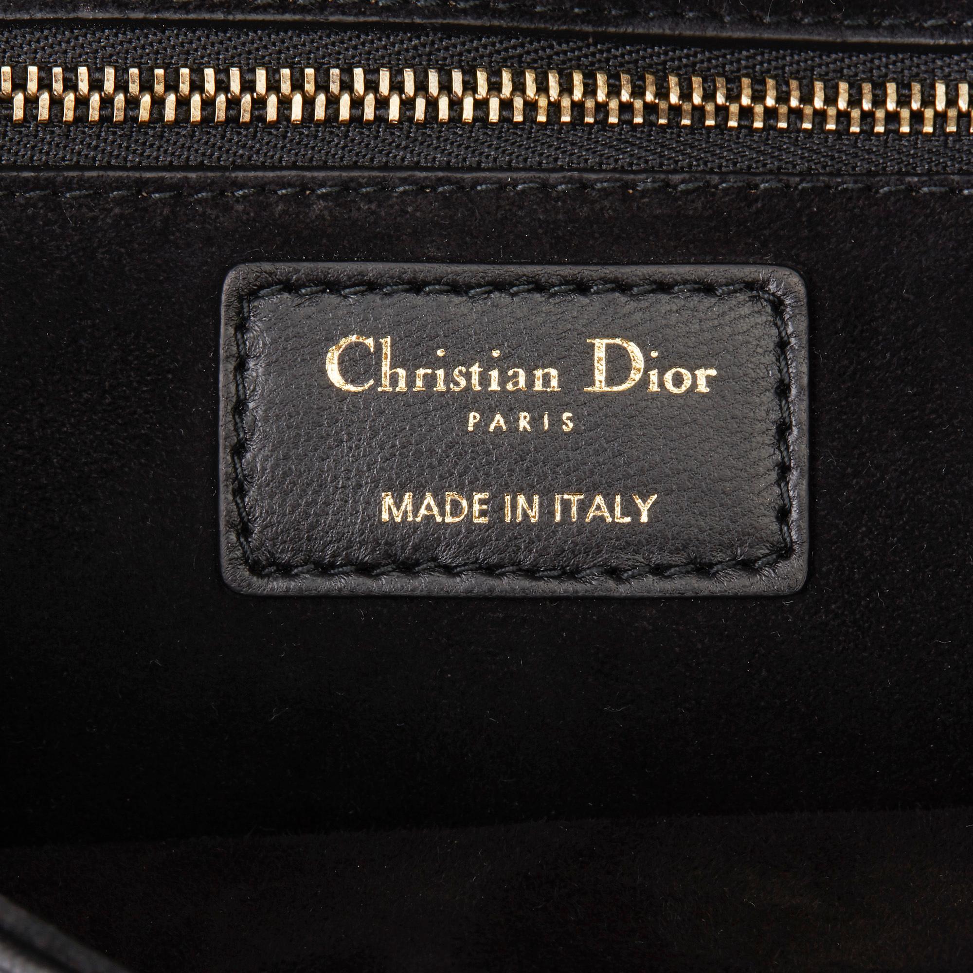 2018 Christian Dior Black Studded Lambskin Dioraddict Flap Bag 4