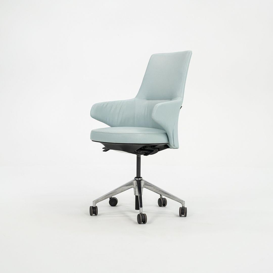 American 2018 Coalesse Steelcase Massaud Mid-Back Desk Chair with Integrated Arms For Sale