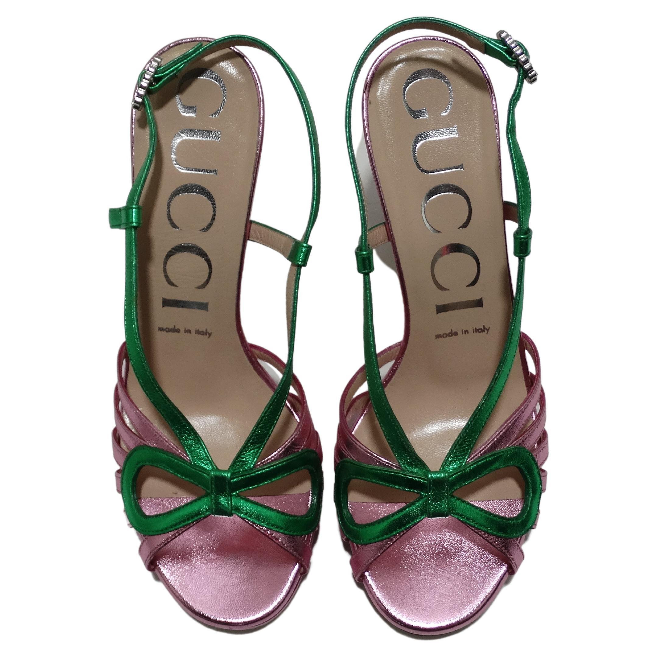 gucci pink and green