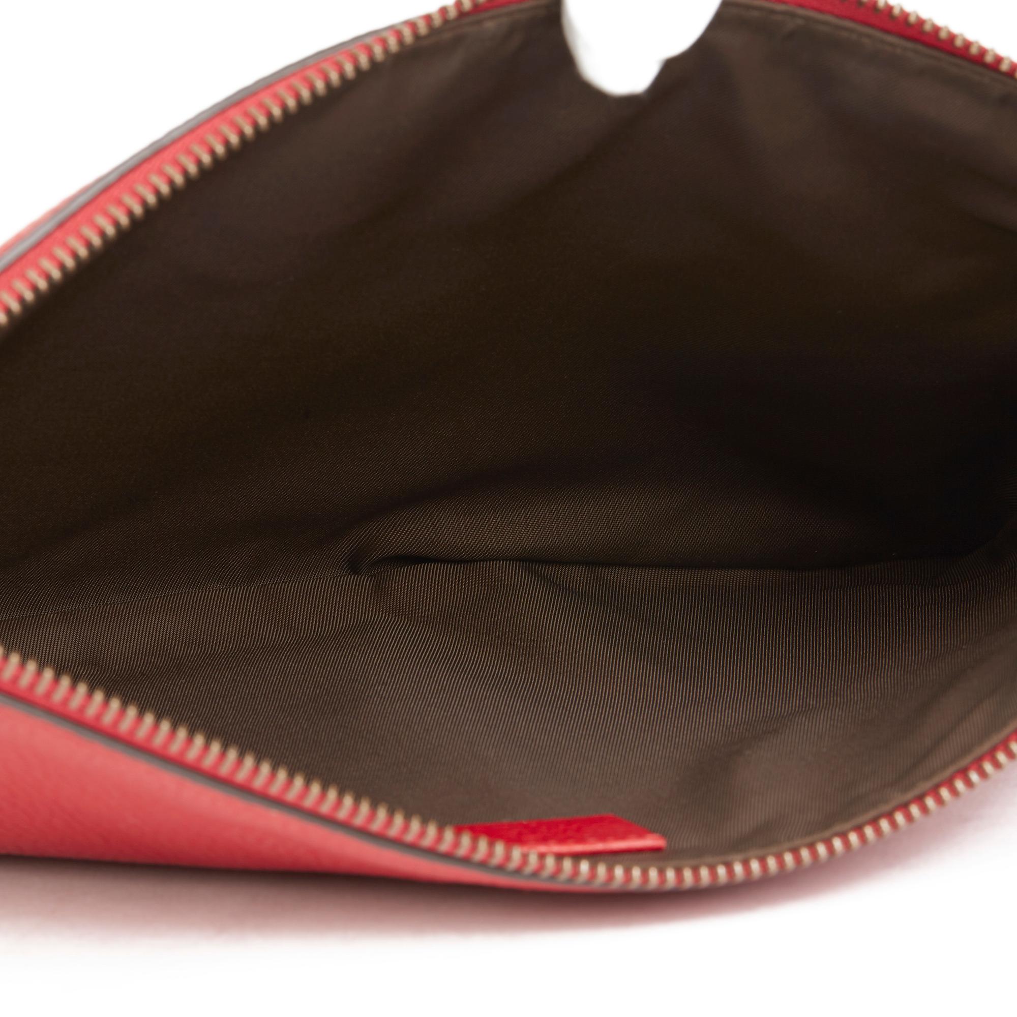 2018 Gucci - Pochette 'Blind For Love' en cuir de veau rouge 5