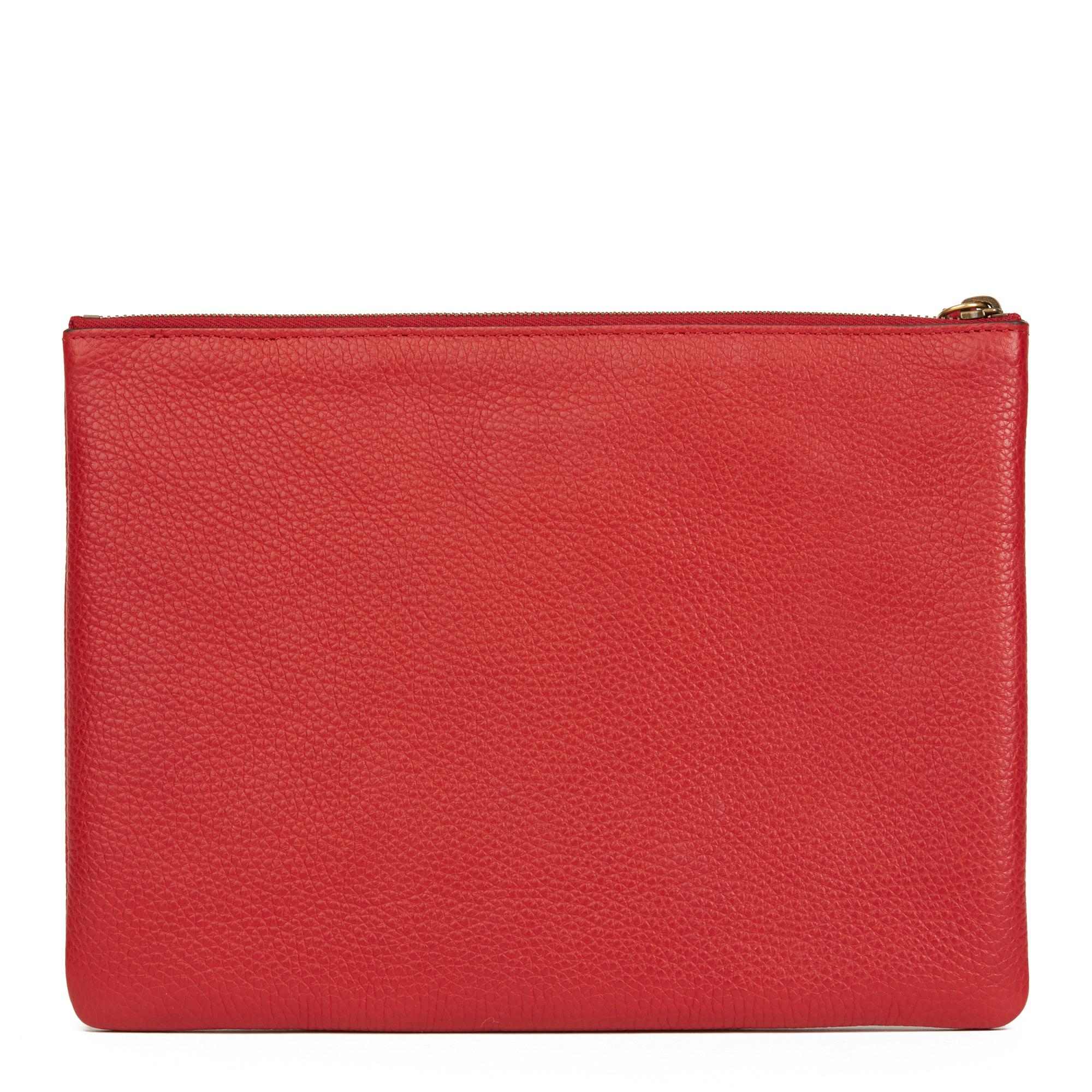 2018 Gucci - Pochette 'Blind For Love' en cuir de veau rouge Excellent état à Bishop's Stortford, Hertfordshire